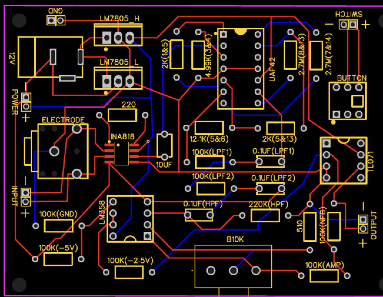 First revision PCB
